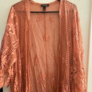 Torrid Lace Kimono 3/4